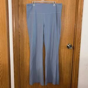 Lululemon women’s plus size groove pants flare leg leggings blue/gray (size 18)